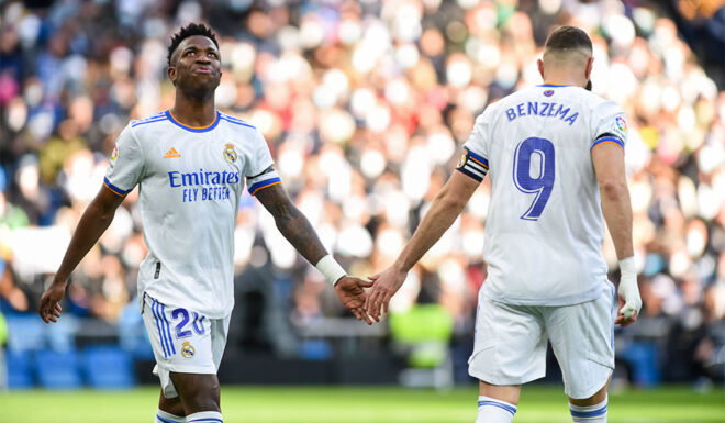 Vinicius Junior Karim Benzema Real Madrid