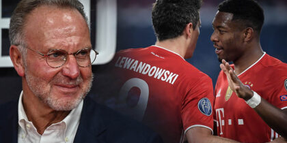 Karl-Heinz Rummenigge Robert Lewandowski David Alaba
