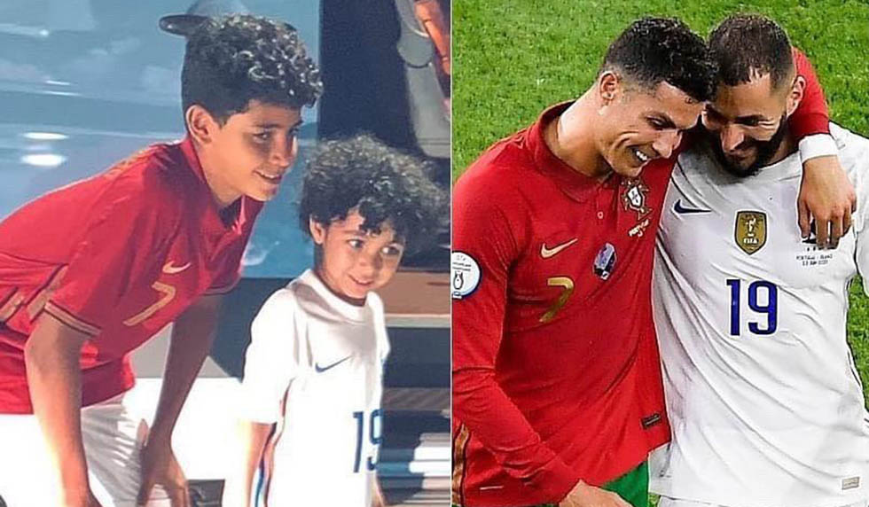 cristiano ronaldo karim benzema junior son