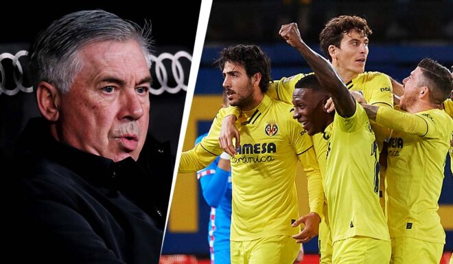 Carlo Ancelotti gegen FC Villarreal Ancelottis Bilanz gegen Villarreal: Zwei Siege und drei Remis - Fotos: IMAGO / ZUMA Wire, NurPhoto
