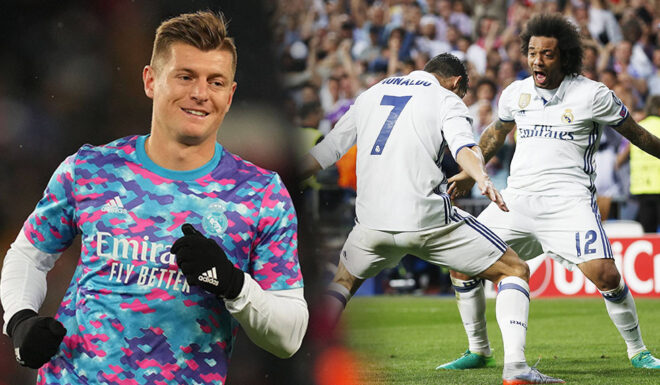 Toni Kroos Cristiano Ronaldo Marcelo