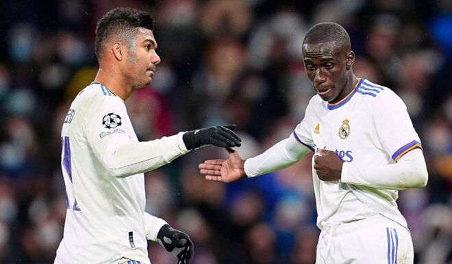 Casemiro und Ferland Mendy Casemiro und Ferland Mendy
