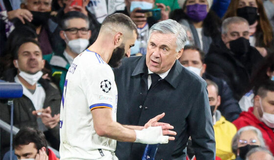 Carlo Ancelotti Karim Benzema Clásico