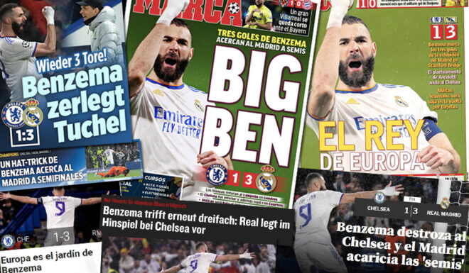 Pressestimmen Chelsea Real Madrid Karim Benzema