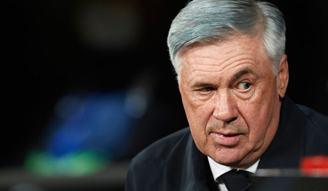 Carlo Ancelotti 2022-04-19 ancelotti augenbraue blick