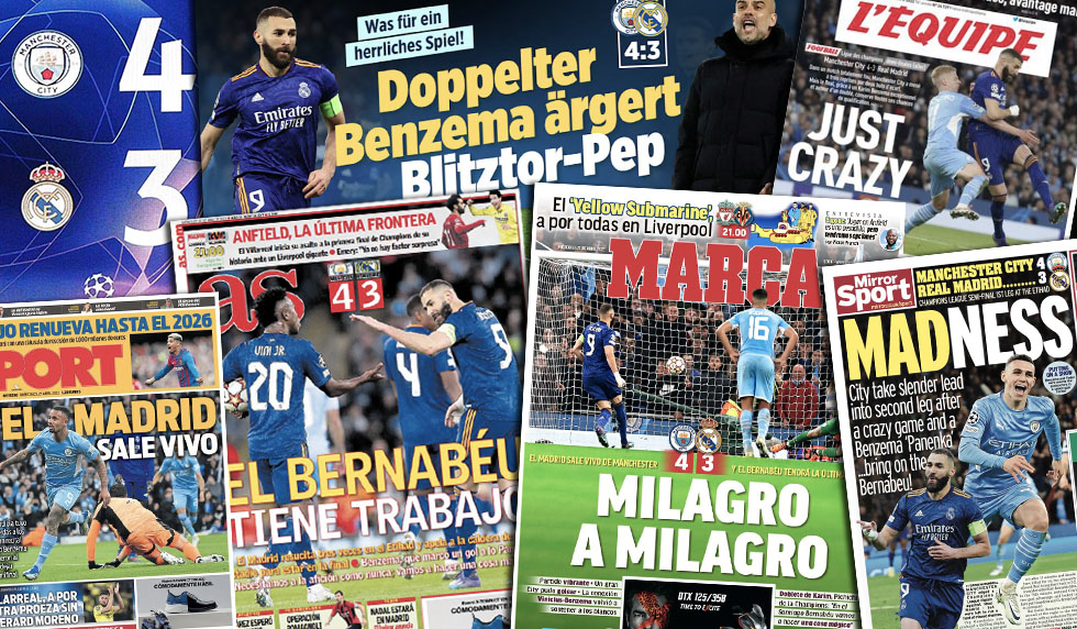 Pressestimmen Manchester City Real Madrid