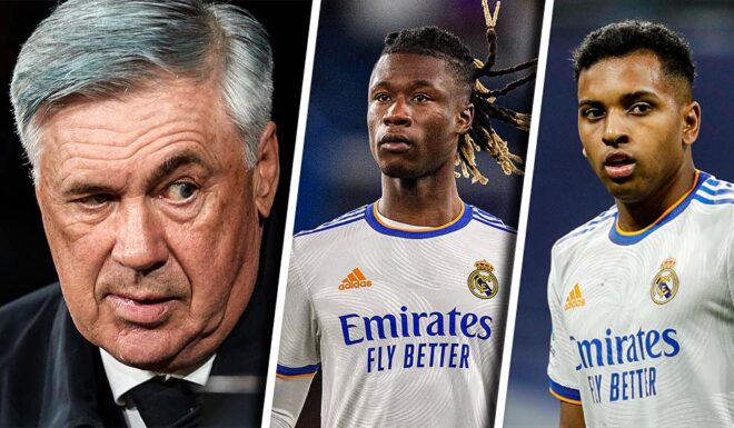 Ancelotti Camavinga Rodrygo Ancelotti Camavinga Rodrygo