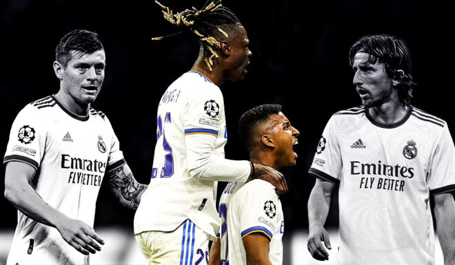 Toni Kroos Eduardo Camavinga Rodrygo Goes Luka Modric Toni Kroos Eduardo Camavinga Rodrygo Goes Luka Modric