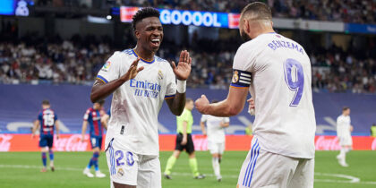 Vinicius Junior Karim Benzema Real Madrid