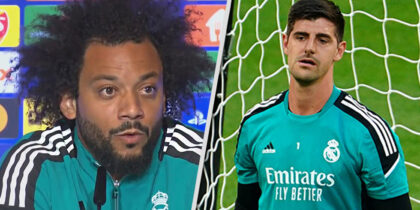 Marcelo Thibaut Courtois Real Madrid Champions League Finale