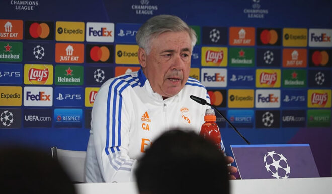 carlo ancelotti real madrid champions league media day pk