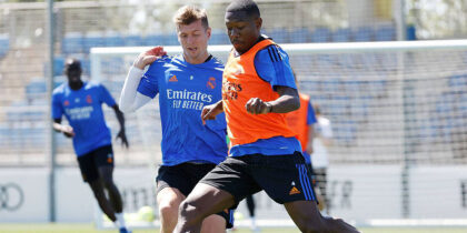 david alaba real madrid training