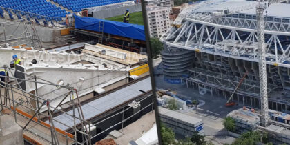 Estadio Santiago Bernabéu Real Madrid Umbau