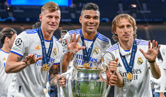 Toni Kroos Casemiro Luka Modric Real Madrid