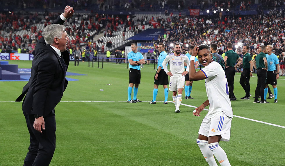 Carlo Ancelotti Rodrygo Real Madrid