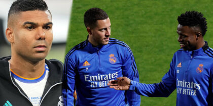 Casemiro Eden Hazard Vinicius Junior Real Madrid