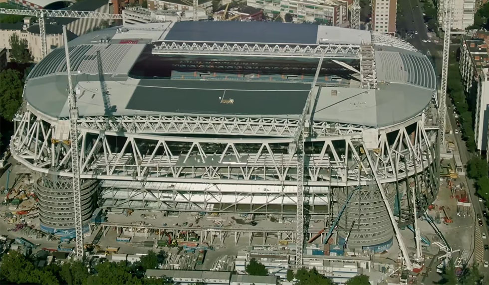 bernabeu drohne real madrid umbau