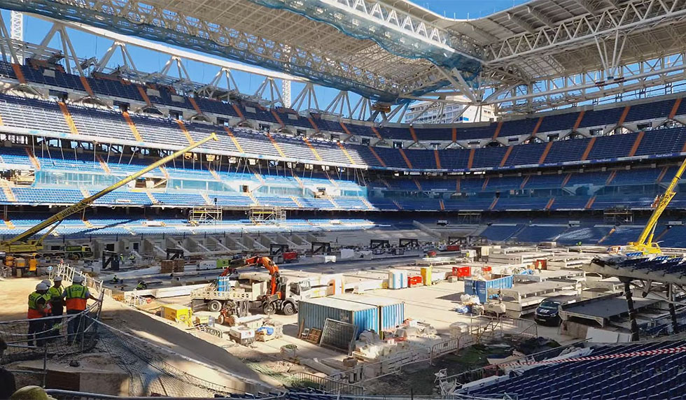 Estadio Santiago Bernabéu Real Madrid Umbau