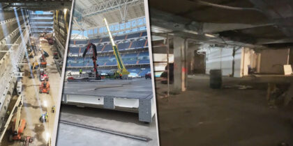 Estadio Santiago Bernabéu Real Madrid Umbau