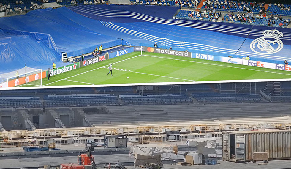 Estadio Santiago Bernabéu Real Madrid Umbau