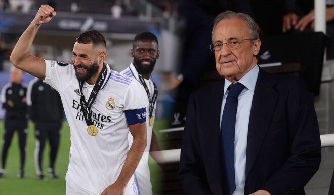 Florentino Perez Karim Benzema Real Madrid