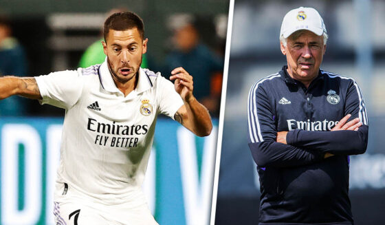 Eden Hazard Carlo Ancelotti Real Madrid