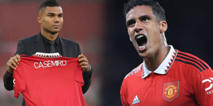 Casemiro Raphael Varane Manchester United
