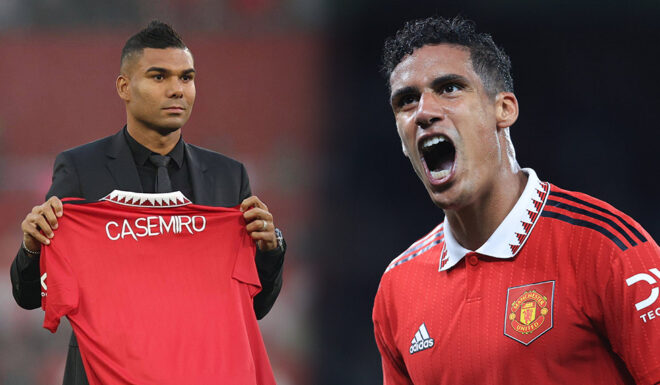 Casemiro Raphael Varane Manchester United