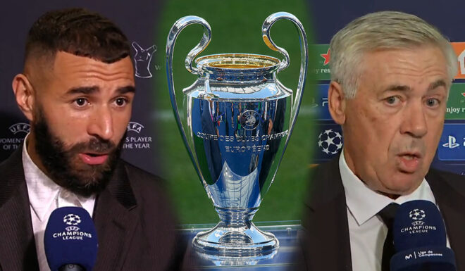 Karim Benzema Carlo Ancelotti Real Madrid Champions League