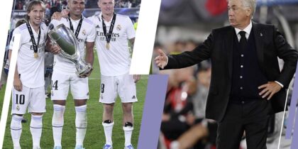 Kroos, Casemiro, Modric, Ancelotti