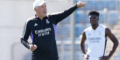 ancelotti tchouameni training rmcom