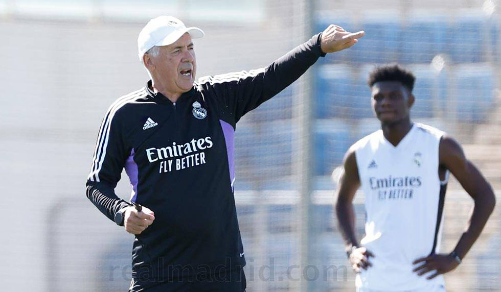 ancelotti tchouameni training rmcom