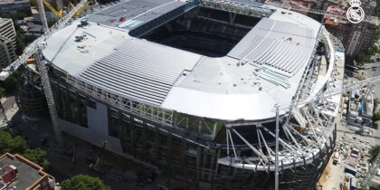drohne bernabeu umbau august 2022 obras