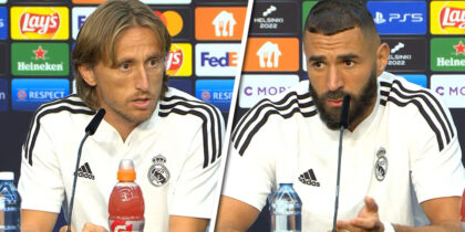 Karim Benzema Luka Modric Real Madrid