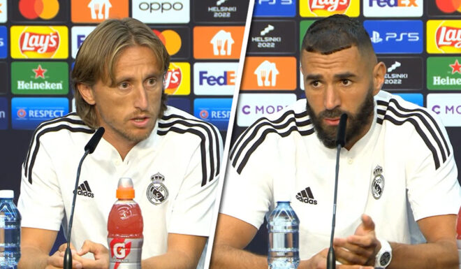 Karim Benzema Luka Modric Real Madrid