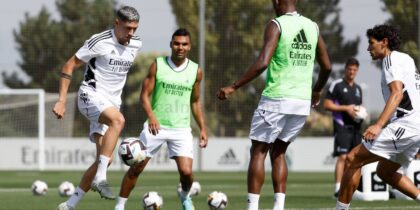 real madrid training valverde