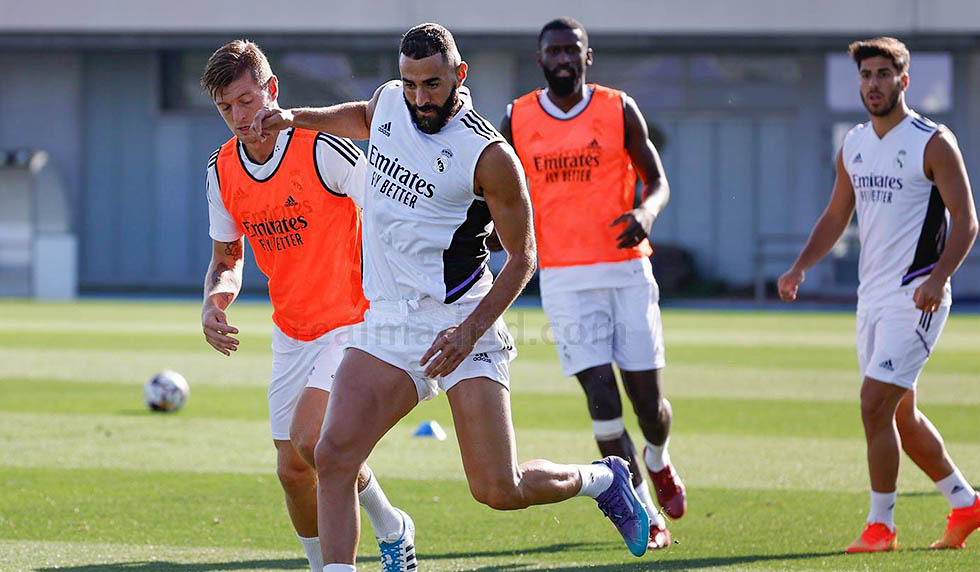 training kroos benzema