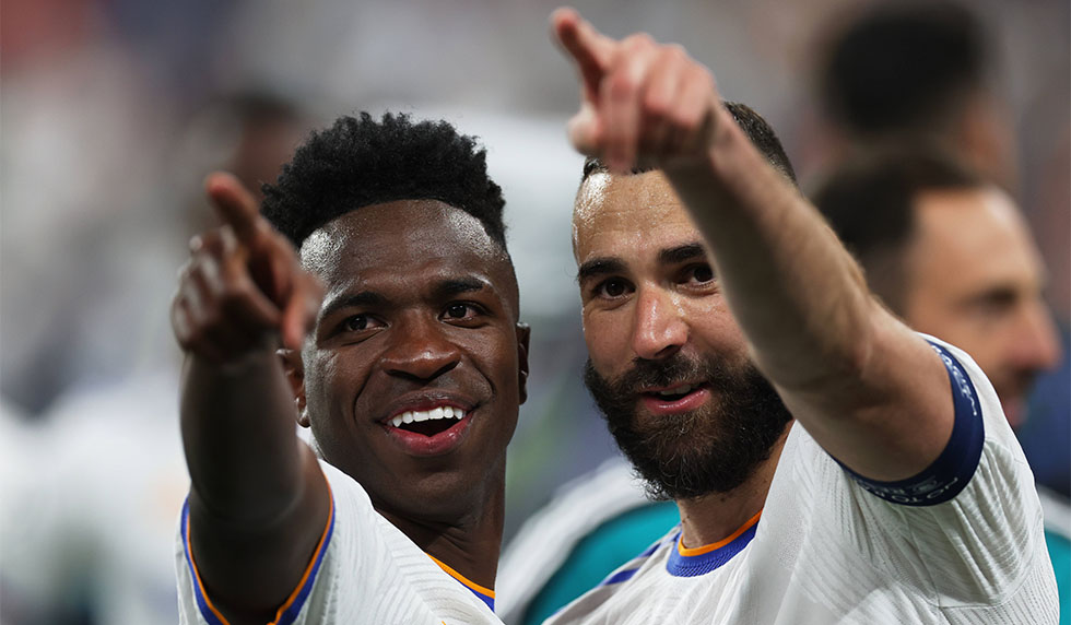 Vinicius Junior Karim Benzema Real Madrid