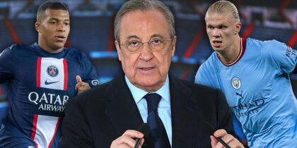 Florentino Perez Real Madrid Kylian Mbappé Erling Haaland
