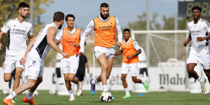 benzema training