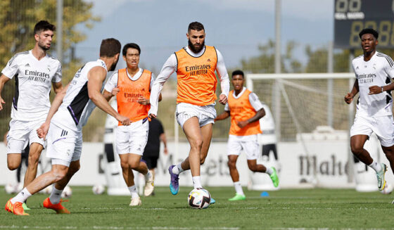 benzema training benzema training