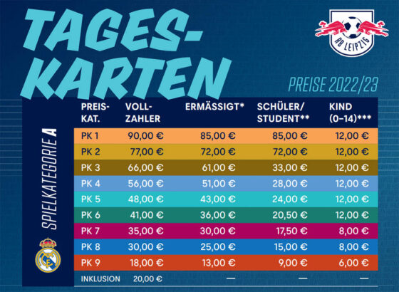 rb leipzig real madrid tickets karten preise rb leipzig real madrid tickets karten preise