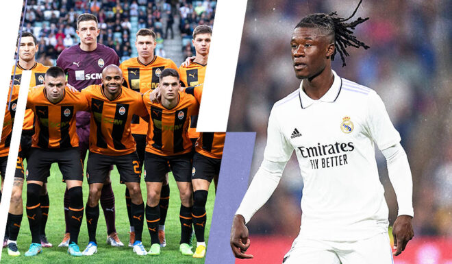 Shakhtar Donetsk Real Madrid Eduardo Camavinga Shakhtar Donetsk Real Madrid Eduardo Camavinga