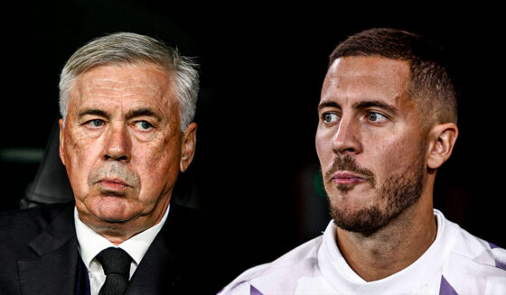 Carlo Ancelotti Eden Hazard Real Madrid