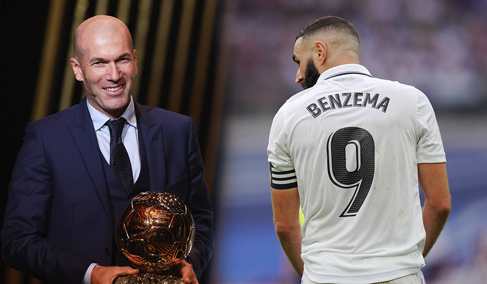 Zinedine Zidane Karim Benzema Ballon d'Or