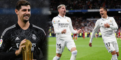 Thibaut Courtois Federico Valverde Real Madrid