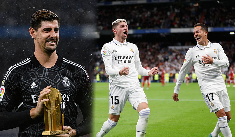 Thibaut Courtois Federico Valverde Real Madrid