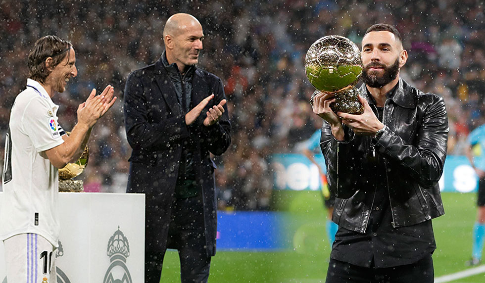 Karim Benzema Zinedine Zidane Ballon d'Or Real Madrid