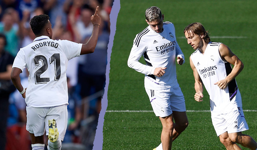 Rodrygo Luka Modric Fede Valverde Real Madrid