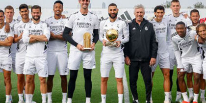 courtois benzema ancelotti team